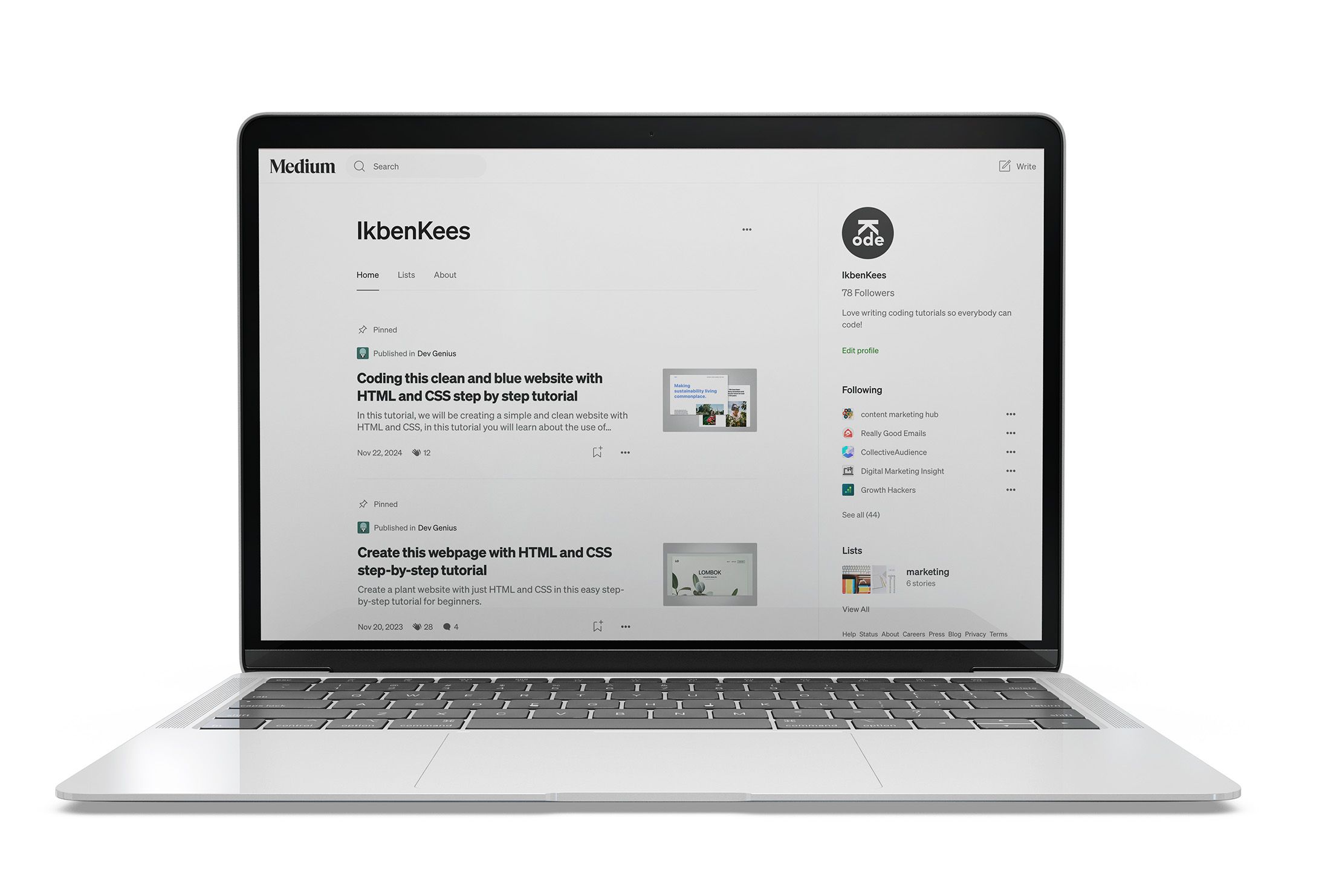 blog portfolio medium
